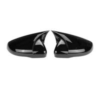 REOKIP Wing Mirror Cover Rearview Mirror Caps Case OX Horn Style For VW For Golf MK6 GTI GTD R 2009 2010 2011 2012 2013 Car Accessories (Gloosy Black)