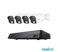 Reolink 12Mp (4K+) Uhd Nvr Poe Ai 8 X Channel / 4 X Bullet Camera Kit With 2Tb Hdd - No Monthly Fees