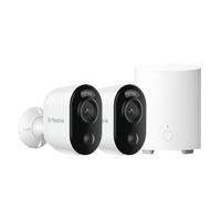 Reolink 2× 4K Solar Outdoor Wireless Security Cameras with Colour Night Vision, AI Detection, Smart Alerts & Two-Way Talk + Home Hub Mini, All-in-One Security Center with Local Storage, Dual-Band Wi-F