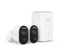 Reolink 2-Cam Wireless CCTV Kit with Home Hub, 2K Outdoor Security Camera | Local Storage, No Monthly Fee, Battery Powered Camera, Colour Night Vision, AI Detection, Works with Alexa