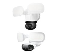 Reolink 2 pcs Floodlight Camera Bundle, 4K Wi-Fi 6 Outdoor Camera with Local AI Video Search, Elite Floodlight WiFi+TrackFlex Floodlight WiFi