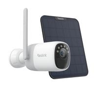 Reolink 2K 4MP Security Camera Outdoor Wireless Altas + Solar Panel Black, 10s Pre-Recording, 20000mAh Rechargeable Battery, ColorX Night Vision, 2.4/5GHz Wi-Fi 6, Smart Detection, Local Storage