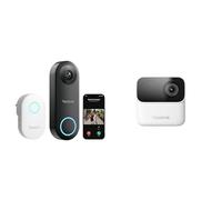 Reolink 2K+ 5MP Wired Video Doorbell + Argus MagiCam 1080p Battery Security Camera Bundle with 180° Wide View, Video Calls, AI Detection, Night Vision and Two-Way Audio