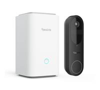 Reolink 2K Battery Video Doorbell + Home Hub, 2.4/5GHz Dual-Band Wi-Fi Doorbell Camera Wireless, 1:1 Head-to-Toe View, Package/Person/Vehicle Detection, Video Call, 64GB Local Storage, No Monthly Fee