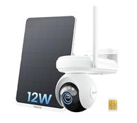 Reolink 2K Security Camera Outdoor Wireless, 20,000mAh Battery, 4G LTE Network, ColorX Night Vision, AI Detection, Auto Tracking, 360° Coverage, No WiFi Security Camera, Altas Go PT+12W Solar Panel