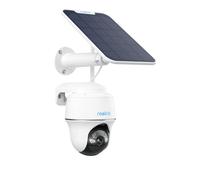 Reolink 2K+ Solar Security Camera Outdoor Wireless, 2.4/5 GHz WiFi Battery-Powered Camera with 360° Pan-Tilt, Person/Vehicle Detection, No Monthly Fee for Local Storage, Argus PT 5MP + Solar Panel