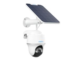 Reolink 2K+ Solar Security Camera Outdoor Wireless, 2.4/5 GHz WiFi Battery-Powered Camera with 360° Pan-Tilt, Person/Vehicle Detection, No Monthly Fee for Local Storage, Argus PT 5MP + Solar Panel