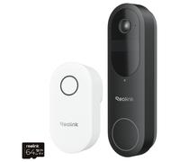 2K+ 5MP Battery WiFi Video Doorbell Kit, AI Person/Package - DB2K03M64