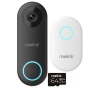 Reolink 5MP WiFi Video Doorbell Camera with Chime with 64GB SD Card