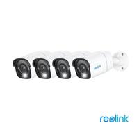 Reolink 4 Pack 8Mp 4K Uhd Poe Cctv Cameras Ai Detection Night Vision Spotlight 2 Way Audio Weatherproof Add On