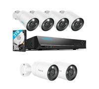 Reolink 4K+ 12MP PoE Security System Premium Bundle: 8CH NVR with 2TB HDD & 4x Outdoor Cameras + 2 Spotlight Cameras for Enhanced Coverage | Person/Vehicle Detection, Color Night Vision, Two-Way Audio