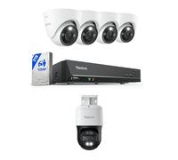 Reolink 4K+ 12MP PoE Security System Ultimate Bundle: 8CH NVR with 2TB HDD & 4x Spotlight Cameras + 1x 4K PTZ Dual-Lens Auto-Tracking Camera | 6x Hybrid Zoom, 355° Pan, Color Night Vision