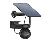 Reolink 4K 360° Solar Security Camera Outdoor Wireless Altas PT Ultra Black | Long-lasting Battery, 2.4/5GHz Wi-Fi, 355°Pan&90°Tilt, AI Detection, F1.0 ColorX Night Vision, Works with Alexa