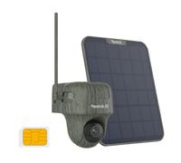 Reolink 4K 4G LTE Security Camera Outdoor Wireless Go Ranger PT+Solar Panel | No WiFi Trail Camera with Night Vision(No Glow), App Control, 360° Coverage, Multiple Animal Detection with No Subscription