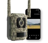 Reolink 4K 4G LTE Wildlife Camera with Night Vision, SIM Card Included, Battery-Powered, Non-Glow IR LEDs, Live View via CAMOVUE APP, Motion Activated Trail Camera, 0.2s Trigger Time, IP67, Talon Pro