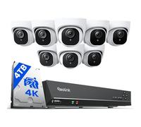 Reolink 4K PoE CCTV Camera Systems, 16CH NVR with 4TB HDD, RLK16-800D8