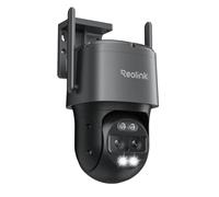Reolink 4K Security Camera Outdoor WiFi 6, Dual Lens 6X Hybrid Zoom, Plug-in 360 PTZ Camera Auto Tracking, Smart AI Detection, 8MP Color Night Vision, TrackMix WiFi Grey