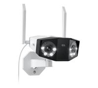 Reolink 4K Security Camera Outdoor with 180° Ultra-Wide Angle, 2.4/5 GHz Wi-Fi IP Camera, Human/Vehicle/Animal Detection, Color Night Vision, 2-Way Audio, IP67, Duo 2 Series Wi-Fi Plug-in Version