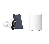 Reolink 4K Solar Outdoor Wireless Security Camera with Colour Night Vision, AI Detection & Two-Way Talk + Home Hub Mini, All-in-One Security Center with Local Storage, Dual-Band Wi-Fi, AES-128 Encrypt
