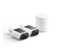 Reolink 5MP 3K Solar Security Cameras + Hub Mini Kit, Wi-Fi 6 Outdoor Camera, AI Detection, AES Encryption, IP67 Waterproof, Local Storage with No Monthly Fees for UK Home Garden Driveway