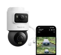 Reolink 5MP+5MP Dual-Lens PoE CCTV Security Camera Outdoor, OMVI 2i PoE | Total 10MP Bullet & PT SyncTrack IP Camera, Smart Human/Vehicle/Animal Detection, Full-Color Night Vision, 24/7 Recording