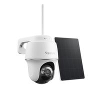 Reolink 2K+ Solar Security Camera Outdoor Wireless, 2.4/5 GHz WiFi Battery-Powered Camera with 360° Pan-Tilt, Person/Vehicle Detection, No Monthly Fee for Local Storage, Argus PT 5MP + Solar Panel