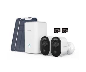 Reolink Advantage Series 4K WiFi Battery Cam Kit Complete wireless security system with two 4K battery-powered cameras, Home Hub and 128GB local