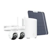 Reolink Altas PT Ultra 4K Solar Cameras 2-Pack + Home Hub Mini | Wi-Fi 6 PTZ Security Cameras with 355° Pan, F1.0 Imaging, Smart Detection and Local Storage