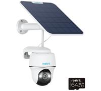REOLINK Argus Pan-Tilt 4K Ultra HD WiFi Outdoor Security Camera Kit with 64 GB Card - White, White