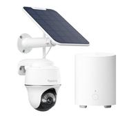 Reolink Argus PT 5MP Solar + Home Hub Mini | 2K+ Wireless Pan Tilt Security Camera with 360° Coverage, Person & Vehicle Detection and Smart Local Storage