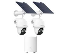 Reolink Argus PT Solar Security Camera & Home Hub Mini Bundle | 360° Wireless Outdoor System with Local Storage, No Subscription, 2K Night Vision, AI Detection
