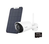 REOLINK Argus Series B320 2K WiFi Security Camera Kit with Solar Panel & 64 GB Memory Card - White, White