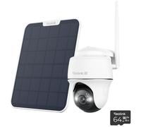 REOLINK Argus Series B440 4K WiFi Battery Security Camera, Solar Panel & 64 GB Memory Card, White