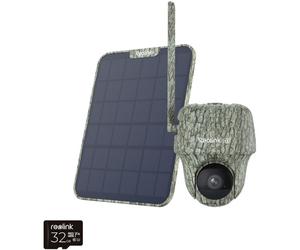 Reolink B4GPT4K06SP Go Series 4K PT Battery 4G LTE Outdoor Wildlife Camera with Solar Panel +32GB