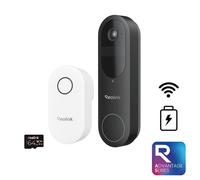 2K 4MP + Battery WiFi Video Doorbell Kit, AI Person/Package - DB2K03M64