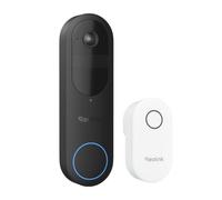 Reolink Doorbell Camera Wireless 2K 4MP, Battey Viedo Doorbell (2nd Gen) + Reolink Doorbell Add-on Chime, Plug&Play, Remote App Control, Chime Plus