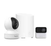 Reolink E1 4MP + Argus MagiCam + Home Hub Mini | 360째 Indoor WiFi Camera and Magnetic Wireless Security Camera with AI Detection, Night Vision and Local Storage