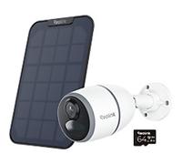 Reolink Go Series 2K Battery 4G LTE Outdoor Security Camera with Solar Panel + 64GB