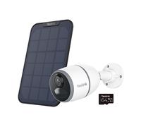 REOLINK Go Series Battery 2K 4G LTE Outdoor Security Camera Kit with Solar Panel & 64 GB Memory Card - White, White