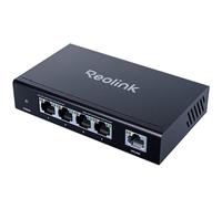 Reolink High speed and Stability 4+1-Port PoE Switch with 65W Adaptor for Home & Business, with Metal Housing, Wall/Desktop Mount, IEEE 802.3af/at Model RLA-PS1E