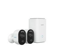Reolink Home Hub+2K Security Camera Outdoor Wireless Kit, Battery-powered Camera Argus 3E with Color Night Vision, Person/Vehicle/Animal Detection, Two-Way Audio, 64GB Local Storage, Works with Alexa