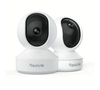 Reolink Indoor Camera 5MP, Baby Monitor, Pan Tilt Pet Camera, Person/Pet Tracking, Baby Crying Detection, 2.4/5GHz WiFi Home Security Camera with APP, 2-Way Audio, E1 Pro (Pack of 2)