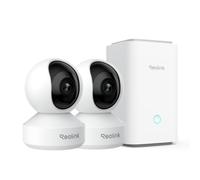 Reolink Indoor Camera E1 Zoom 2 Pack with Home Hub Pro (HDD not included), Home Security Camera System, All-in-one Centre, AES-128 Encryption