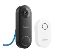 Reolink PoE Doorbell Camera Wired with Chime, 5MP HD Smart Video Doorbell | 180° Wide View, AI Detection, Video Call, No Monthly fees for local storage, Remote Access, Waterproof