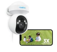 Reolink PTZ Security Camera 4K Outdoor Wi-Fi 6, Auto Tracking Spotlight Camera Plug-in, Human/Vehicle/Animal Detection, 3X Optical Zoom, Color Night Vision, 2-Way Audio, 2.4/5GHz WiFi, E1 Outdoor Pro