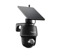 Reolink Security Camera Outdoor Wireless, Argus PT 5MP+Solar Panel with 360° Pan-Tilt View, 2K Night Vision, 2.4/5Ghz WiFi, Solar Security Camera with Person/Vehicle Detection, Two-Way Audio, Black