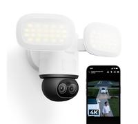Reolink TrackFlex Floodlight WiFi, 4K PTZ Camera Outdoor, 360° Auto-Tracking Zoom, 270° PIR Detection, 3000 Lumens, Floodlight Camera Wi-Fi 6 with Local AI Video Search, 24/7 Recording, Hardwired
