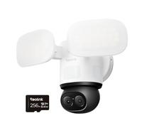 Reolink TrackFlex Floodlight WiFi Camera with 256GB microSD Card Bundle, 4K 360° Auto-Tracking Zoom, Floodlight Camera Wi-Fi 6 with Local AI Video Search