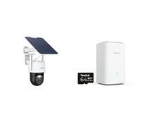 Reolink TrackMix Solar PTZ Camera + Home Hub | Dual Lens 360° Security Camera with Auto Tracking, Auto Zoom and Expandable Local Storage