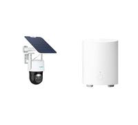 Reolink TrackMix Solar PTZ Camera + Home Hub Mini | Dual Lens 360° Security Camera with Auto Tracking, Auto Zoom, 3K+ Colour Night Vision and Local Storage